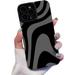 Compatible with iPhone 11 Pro Max Case Cute Zebra Stripes Pattern for Women Girls Wave Aesthetic Elegant Soft Silicone Protective Case Cover for iPhone 11 Pro Max Black