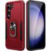 for Samsung Galaxy S23 Case Heavy Duty Military-Grade Protection Case for Galaxy S23 Case with Ring Holder Kickstand for Samsung S23 Case Slim Soft Bumper Case for Samsung S23 Case Red