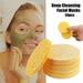 HIMIWAY Compressed Facial Sponges 50 Pcs Wash Face Sponge Facial Cleansing Exfoliating Cosmetic Sponge for Women Daily Cleansing Gentle Exfoliating for Makeup