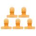 Nail Art Clips - Multi-Functional Plastic Nail Nail Shape Fixing Nail Art Equipment Clips Nail Fixing Tools Mounting Brackets For Nail Art Equipment 5Pcs 4 Colors(Orange )