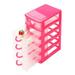 Desktop Storage Drawer Cosmetic Makeup Organizer Plastic Drawer Organizer 5 Drawer Mini Desktop Drawers Home Office Table Storage