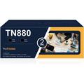 TN 880 TN880 Super High Yield Black Toner Cartridge | Compatible Toner Cartridge Replacement for Brother TN880 2PK Black Toner for HL-L5000D HL-L5100DN MFC-L6700DW MFC-L5700DW DCP-L5600DN Printer