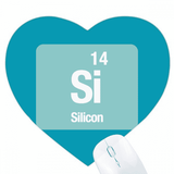 Si Silicon Checal Element Science Heart Mousepad Rubber Mat Game Office