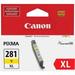 Canon CLI-281XL Original Inkjet Ink Cartridge - Yellow - 1 Each - Inkjet - 1 Each | Bundle of 2 Each