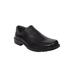 Men's Big & Tall Deer Stags Green Point Slip-on Dress Shoes by Deer Stags in Black (Size 11 W)