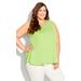 Fit N Flare Tank - lime green