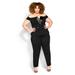 Sexy Tux Jumpsuit - black