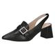 Caprice Damen Slingpumps aus Leder Spitz, Schwarz (Black Nappa), 41