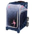 ZUCA Ice Dreamz Lux Sport Insert Bag and Navy Blue Frame with Flashing Wheels