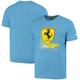 "T-shirt Scuderia Ferrari Race Big Shield by Puma - Bleu - Homme Taille: S"