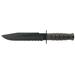 KA-BAR Knives Fighter Fixed Blade w/Black Leather and Cordura Sheath 8in Cro-Van 1095 Steel Serrated Kraton G Handle K1271