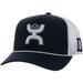 Men's HOOey Navy/White Dallas Cowboys Hands Up Trucker Adjustable Hat