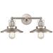 English Pub 18" Wide 2-Light Vanity Light - Satin Nickel