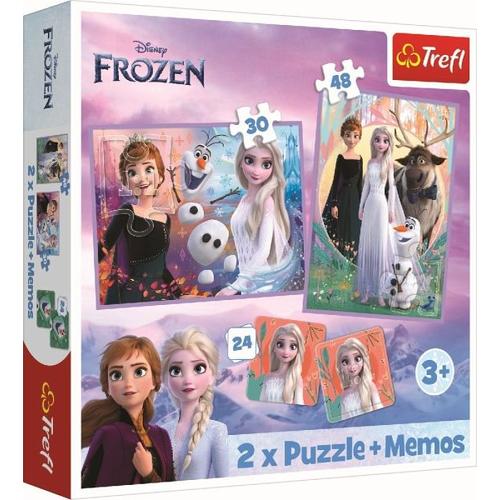2 in 1 Puzzles + Memo Disney Frozen 2 - Trefl