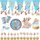 Dumbo Theme Birthday Party Decoration Supplies Tableware Paper Cups Plates Napkins Tablecloth