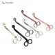 Candle Wick Trimmer Stainless Steel Candle scissors trim wick Cutter Snuffer Round head 18cm Black