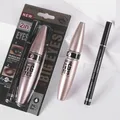 Waterproof Mascara Eyeliner Set non-smudge mascara Extended Thick fiber mascara cosmetic 3d