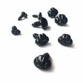 100pcs/bag Black Plastic Safety Noses For Teddy Bear Doll Animal Puppet Crafts Children DIY Doll