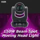 YUER NEW Mini 150W LED Moving Head Light Beam Spot 18 Rotating Prisms Dj Dmx Stage Light Effect