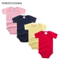 SALE Unisex Baby Rompers Short Sleeve Cotton O-Neck 0-12M Newborn Boys&Girls Roupas Top Quality Bebe