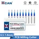 XCAN PCB Milling Cutter 0.5/0.6/0.8/1.2/1.4/1.7/1.8/2.2/2.4mm Nano Blue Coated 1/8 Shank Corn