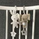 Soft Infant Crib Bed Stroller Mobile Hanging Rattle Toys Baby Rabbit Elephant Cat Toy Trolley 0-12