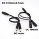 2 way DC Power adapter Cable 5.5mmx2.1mm 1 male to 2 female 2 Male Splitter connector Plug extension