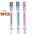 1/3/6Pcs Syringe Pens Creative-Fun Pen Novelty Medical Ballpoint Pens Gift for Nurses Nurse Doctor