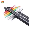 New 19in 1U Rack 24 Port Straight-through CAT6A Patch Panel RJ45 Network Cable Adapter Keystone Jack