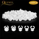 Quewel 100Pcs Disposable Eyelashes Glue Rings Tattoo Pigment Adhesive Palette Holder Container