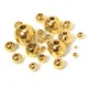 No Fade 100pcs Gold Color Stainless Steel Spacer Beads Charms Loose Beads for Bracelets Necklace
