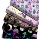 50*145cm Star Bat Cat Halloween Polyester Cotton Fabric Tissue Sewing Quilting Fabrics Needlework