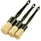 1/3 PCS Car Exterior Interior Detail Brush Boar Hair Bristle Brushes for Car Cleaning Auto Detail