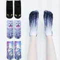 New 3D Printed Cotton Skeleton socks Bone short Women socks Terror novelty socks Animal cat Cute