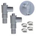 Durable PVC Pool Filter Pump Adapter 32mm Pool On/Off Plunger Valve Leak Proof Replacement Parts for