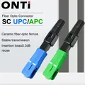 ONTi FTTH Embedded Fiber Optic Fast Connector SC APC Single Mode Fiber Optic Adapter SC UPC Cold