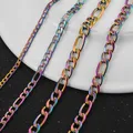 Stainless Steel New Figaro Chain Men's And Women's Necklace Neo-Gothic Various Length High Quality