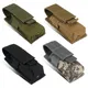 Tactical Magazine Pouch Military Single Pistol Mag Bag Molle Flashlight Pouch Torch Holder Case