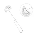 Egg Stirrer Stainless Steel Egg Beater Manual Spring Coil Baking Pastry Whisk 304 Spring Coil Egg