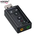 1pc External Mini USB 2.0 3D Virtual 480Mbps 7.1 Channel Audio Sound Card Adapter for PC Desktop