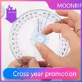 Hot Sale Circular 10cm Plastic 360 Degree Pointer Protractor Rulers Angle Finder for Student