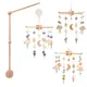 Baby Rattle Toy 0-12 Months Wooden Mobile On The Bed Newborn Music Box Bed Bell Hanging Toys Holder