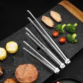 304 Stainless Steel Barbecue Tongs Food Steak Clip Bread BBQ Meat Salad Picnic Party Non-slip