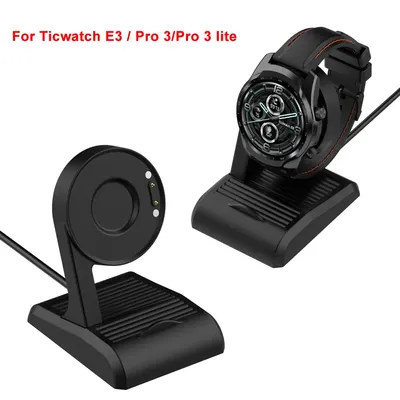 Charging Cradle Dock For TicWatch Pro 5 E3 Pro 3 GPS Charger Cable Stand For Ticwatch proX Pro3 LTE USB Magnetic Adapter 100mm