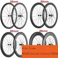 Factory Sales 700C Carbon Wheelset 38mm 50mm 60mm 88mm Carbon Bicycle Wheels Clincher Road Bike Rim