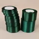 25 Yards Dark Green Silk Satin Ribbon Wedding Party Home Decoration Gift Apparel Sewing Fabric Bow