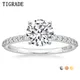 TIGRADE 925 Sterling Silver for Women 1.25 CT Round Solitaire 5A+ Cubic Zirconia Engagement Ring