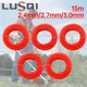 LUSQI 5pcs 15M Trimmer Line For Grass 2.4mm/2.7mm/3mm Nylon Spiral Brush Cutter Rope Lawn Mower