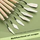 7Pcs Art Oil Painting Scraper Flat/Tip Head Artist Gouache Pigment Stainless Steel Painting Shovel