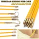 10Pcs Diameter 4mm 33/45cm Fiberglass Cable Push Puller Running Cable Wire Kit Electrical Cable Wall